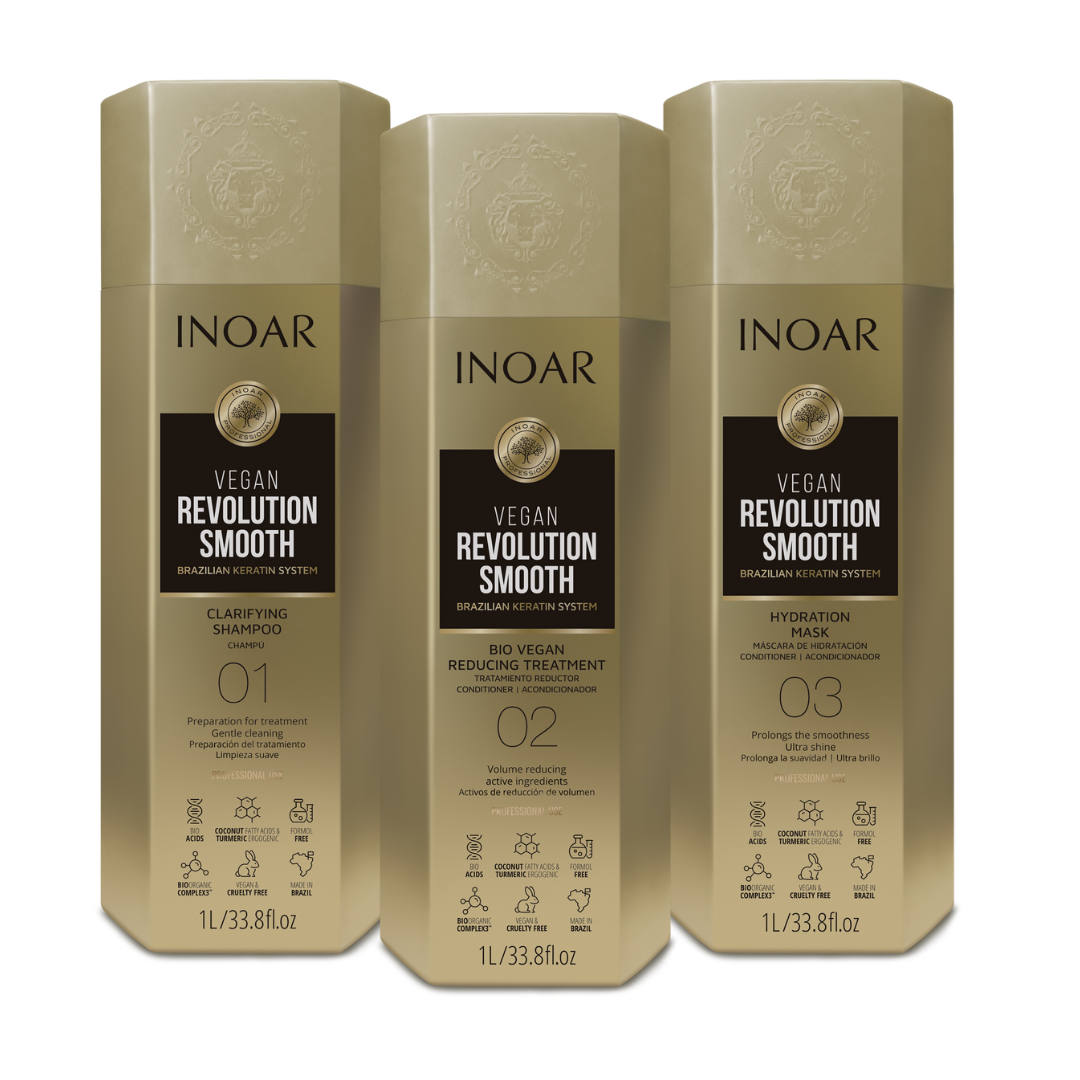 Inoar PROFESSIONAL VEGAN REVOLUTION SMOOTH Brazilian Keratin System Kira the Cat