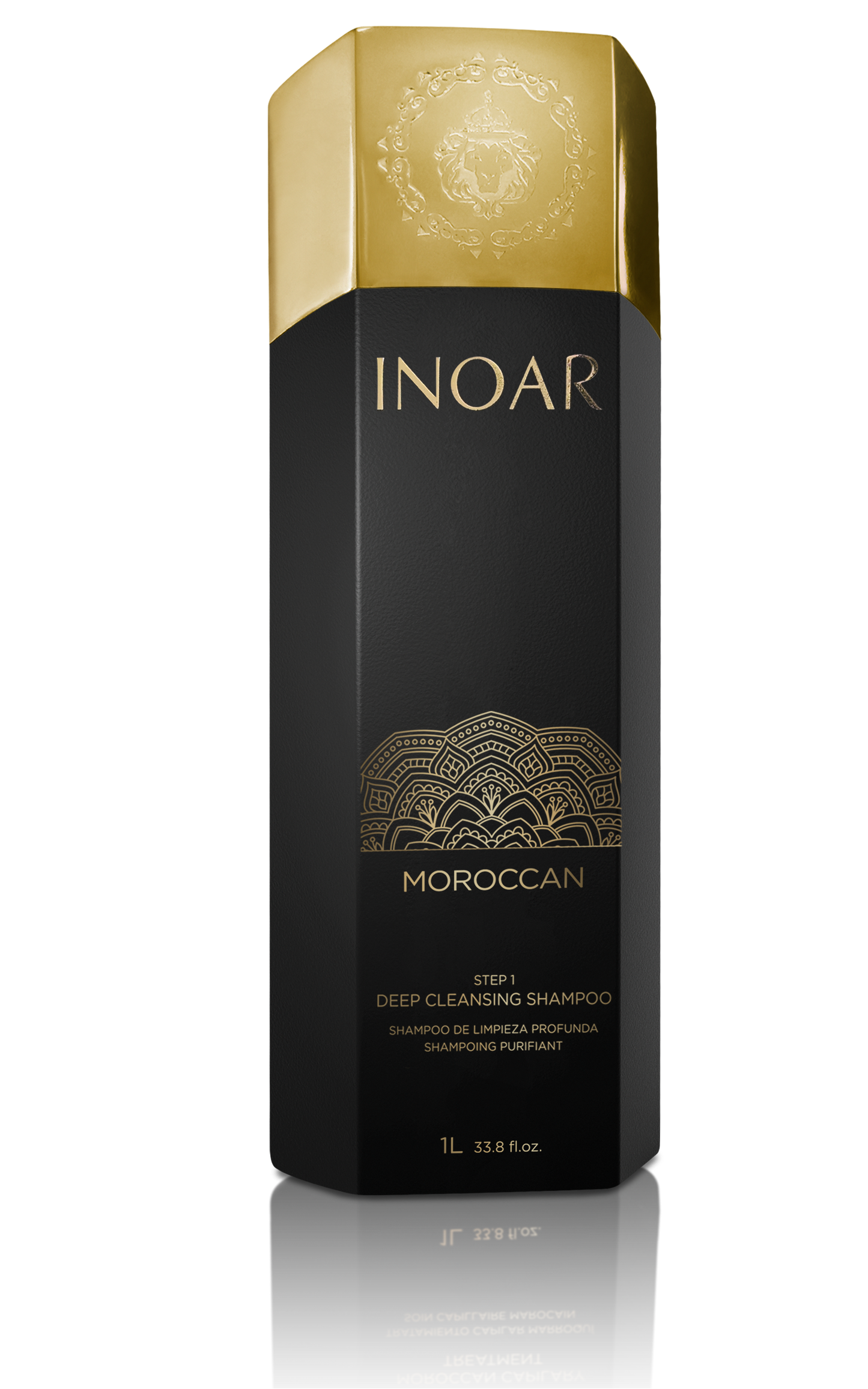 Inoar PROFESSIONAL - Moroccan Keratin Smoothing Treatment - Deep Cleansing Shampoo & Treatment Kit (1 liter x 2)