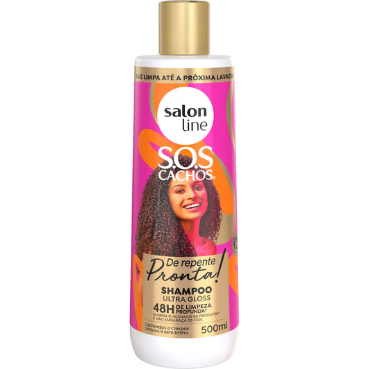 SALON LINE - S.O.S Curls Ready-to-Go Ultra Gloss Shampoo 500ml