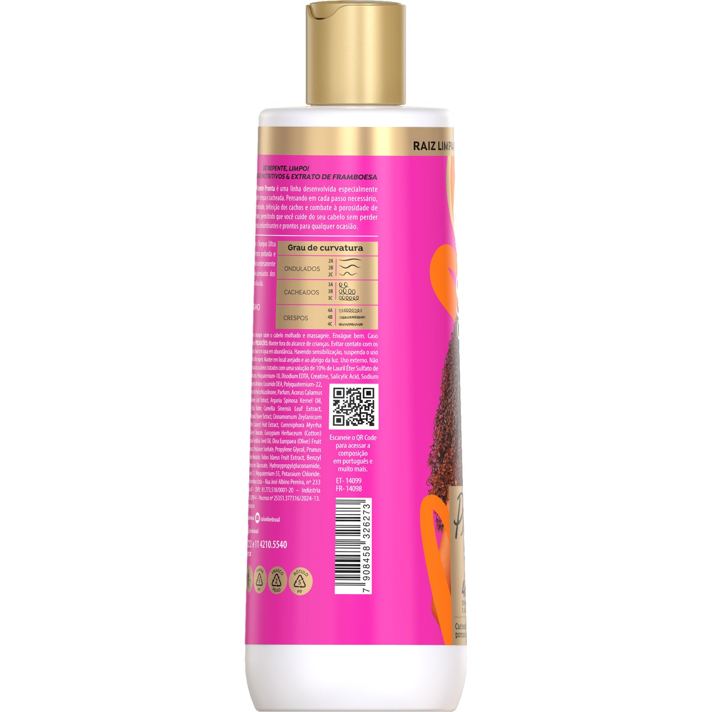 SALON LINE - S.O.S Curls Ready-to-Go Ultra Gloss Shampoo 500ml