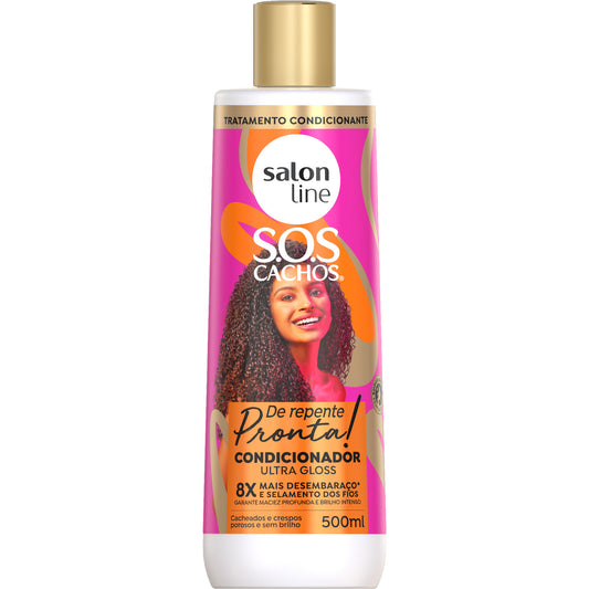 SALON LINE - S.O.S Curls Ready-to-Go Ultra Gloss Conditioner 500ml