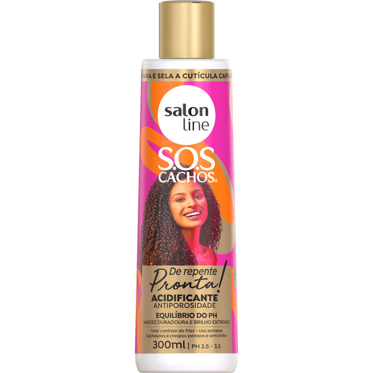 SALON LINE - S.O.S Curls Ready-to-Go Acidifying Anti-Frizz Conditioner 300ml