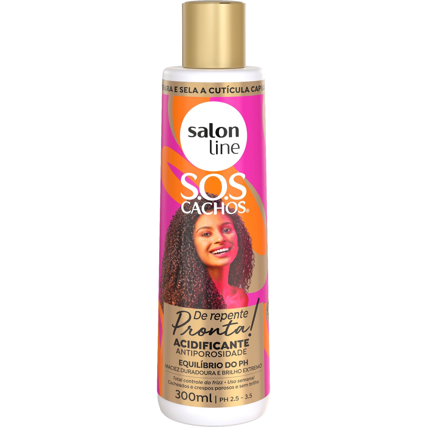 SALON LINE - S.O.S Curls Ready-to-Go Acidifying Anti-Frizz Conditioner 300ml