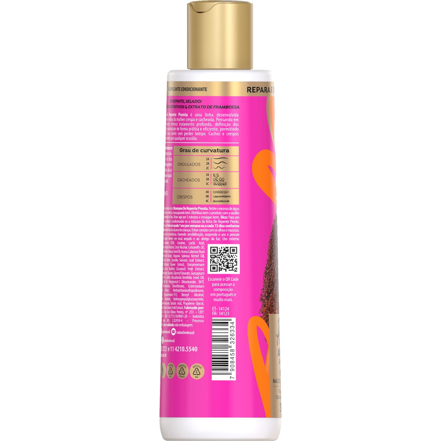 SALON LINE - S.O.S Curls Ready-to-Go Acidifying Anti-Frizz Conditioner 300ml