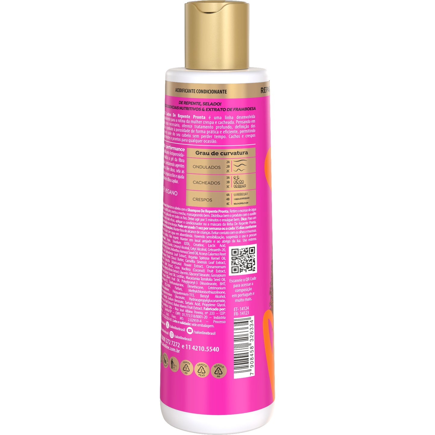 SALON LINE - S.O.S Curls Ready-to-Go Acidifying Anti-Frizz Conditioner 300ml