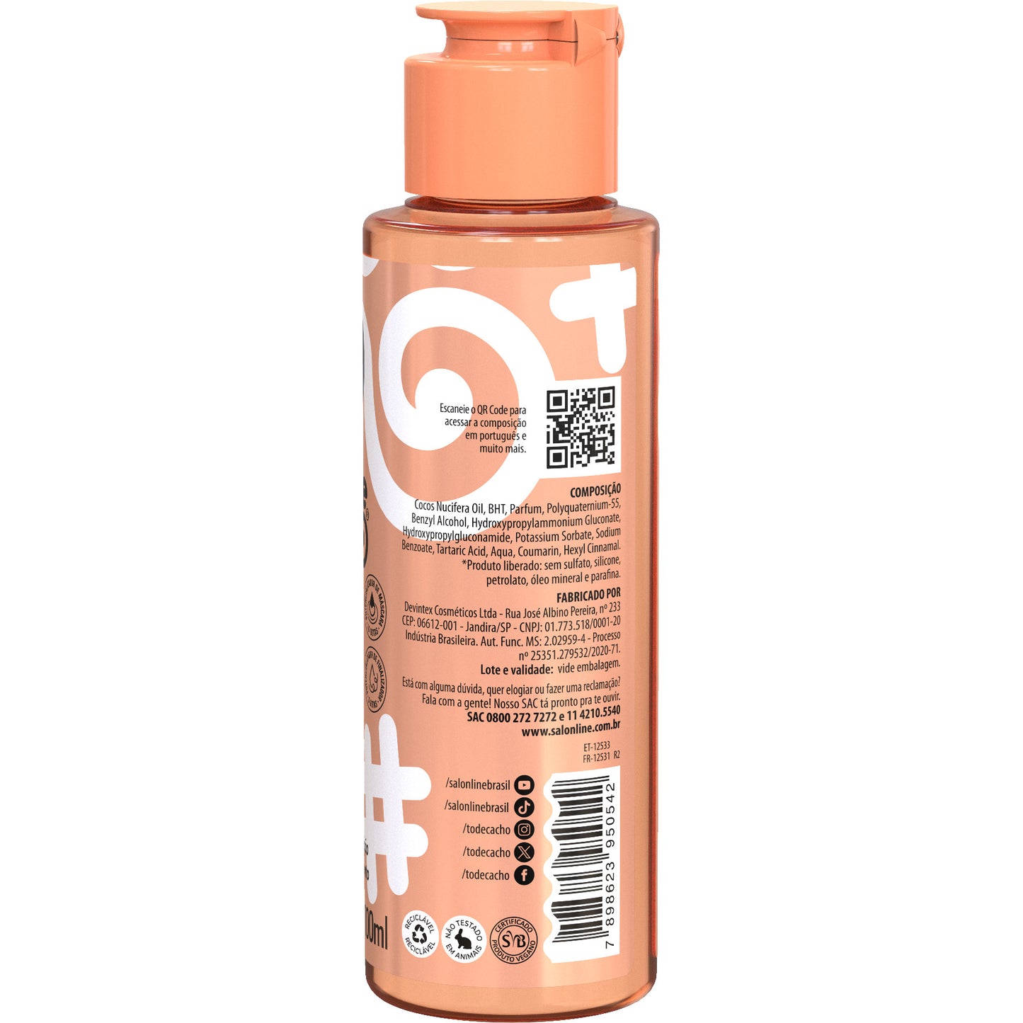 SALON LINE - #ToDeCacho Pure Coconut Moisturizing Oil 100ml