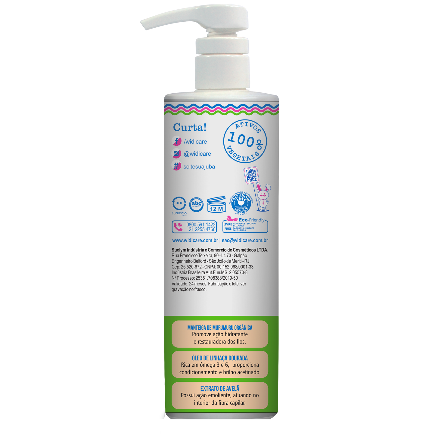 WIDI CARE - Ondulating The Mane Leave-in Cream for Wavy Hair - Defines, Hydrates, and Adds Shine - 500ml