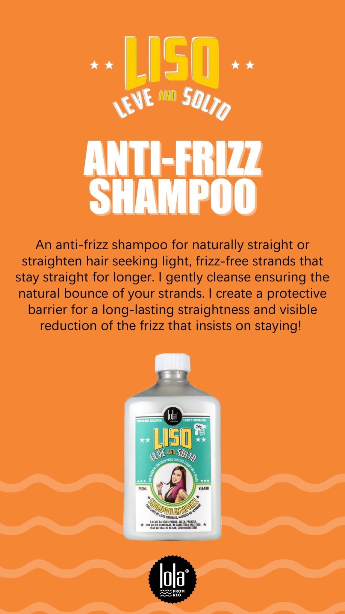 LOLA - Smooth, Light & Loose Anti-frizz Shampoo 250ml