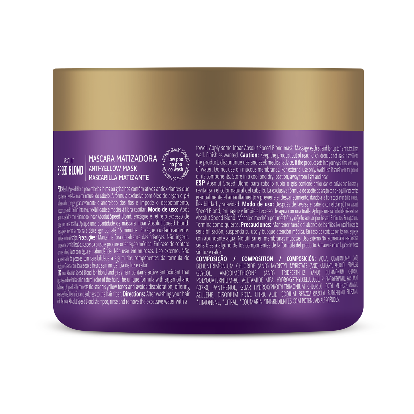 Inoar Speed Blond Hair Mask 8.8oz/250g